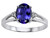 Tommaso Design Oval 8x6 mm Genuine Iolite Ring - 21770B65