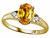 Tommaso Design Oval 8x6mm Genuine Citrine Ring - 21677A5