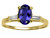 Tommaso Design Oval 7x5mm Genuine Iolite Engagement Ring - 21773B45