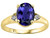 Tommaso Design Oval 9x7mm Genuine Iolite Ring - 21767B8