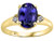 Tommaso Design Oval 9x7mm Genuine Iolite Ring - 21767B8