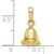 FJC Finejewelers 10k Yellow Gold 3d Moveable Bell Charm 10C2951W