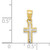 FJC Finejewelers 10k Yellow Gold with Rhodium Tiny Bright Cut Cross Charm 10C1092W