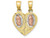 FJC Finejewelers 10k Two-tone Gold with Rhodium Break Apart Te Amo Charm 10C1369BF