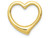 FJC Finejewelers 10k Yellow Gold 3d Floating Heart Charm 10C2918W