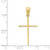FJC Finejewelers 10k Yellow Gold Cross Charm 10C1106W
