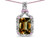 Star K Antique Vintage Look Emerald Cut 8x6 Genuine Smoky Quartz Octagon Pendant - 317511AF