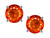 Star K Round 6mm Simulated Orange Mexican Fire Opal Classic Screw Back Stud Earrings - 311285B