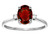 Star K Oval 8x6mm Genuine Garnet Engagement Promise Ring - 312534B8