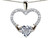 Star K Hands Holding Heart Genuine Aquamarine Claddagh Pendant Necklace - 312820P
