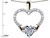 Star K Hands Holding Heart Genuine Aquamarine Claddagh Pendant Necklace - 312820P