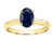 Star K Classic Solitaire Oval 8x6 Genuine Sapphire Engagement Promise Ring - 314336AF6