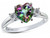 Star K Heart Shape 8mm Rainbow Mystic Quartz Ring - 311485T9