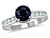 Star K Round 7mm Black Sapphire Ring - 27053Q8