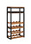 3.25' Brown and Black Industrial Berlin Wine Rack