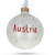 Flag of Austria Glass Ball Christmas Ornament 3.25 Inches