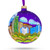 Raleigh, North Carolina Glass Ball Christmas Ornament 4 Inches