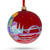 Milwaukee, Wisconsin Glass Ball Christmas Ornament 4 Inches