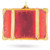 Travelers Suitcase Glass Christmas Ornament