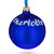 Charlotte, North Carolina Glass Christmas Ornament 3.25 Inches