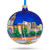 Fresno, California Glass Ball Christmas Ornament 4 Inches