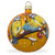 Yellow and Blue Birds on Branch Glass Ball Christmas Ornament 3.25 Inches