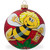 Flying Bee Collecting Honey Glass Ball Christmas Ornament
