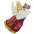 Angel Playing Music on Harp Glass Christmas Ornament 5.5 Inches