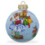 Little Girl Holding Gifts Glass Ball Christmas Ornament 3.25 Inches