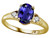 Tommaso Design Oval 8x6 mm Genuine Iolite Ring - 301234AF9