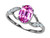 Tommaso Design Oval 8x6mm Simulated Pink Tourmaline Ring - 300908B5