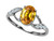 Tommaso Design Oval 8x6mm Genuine Citrine Ring - 300899B5