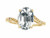 Tommaso Design Oval 10x8mm Genuine White Topaz Ring - 28769B65