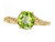 Tommaso Design Round 7mm Genuine Peridot s Bypass Ring - 28812B85