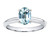 Tommaso Design Oval 8x6mm Genuine Aquamarine Solitaire Engagement Ring - 301327AF6