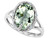 Tommaso Design Oval 10x8mm Green Amethyst Ring - 300559B9