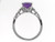 Tommaso Design Genuine Amethyst Solitaire Engagement Ring - 24762B75