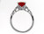 Tommaso Design Genuine Garnet Solitaire Engagement Ring - 24765B85