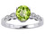 Tommaso Design Round 7mm Genuine Peridot Solitaire Engagement Ring - 24766B75