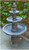 60" Three Tier Outdoor Patio Garden Water Fountain - River Rock Finish