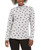 Karen Scott Women's Petite Cats & Bows Printed Mock-Neck Top Gray Size Extra Large