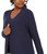 JM Collection Women's Cotton Side-Button Open-Front Cardigan Blue Size Medium