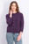 Karen Scott Women's Petite Luxsoft Button Cardigan  Purple Dynasty Size PS