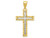 FJC Finejewelers 10k Yellow Gold with Rhodium Bright Cut Cross Charm 10C1105W