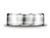 Finejewelers Cobalt Chrome- Silver 8mm Comfort-fit Satin-finished Parallel Silver Inlay Design Ring CF68461CC - CF68461CCBD12
