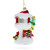 Santa Mailbox Glass Christmas Ornament
