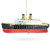 Titanic Ship Glass Christmas Ornament