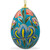 Set of 6 Garden Flowers Ukrainian Wooden Easter Eggs Ornaments Pysanky