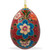 Set of 6 Garden Flowers Ukrainian Wooden Easter Eggs Ornaments Pysanky