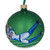 American Football Glass Ball Christmas Ornament